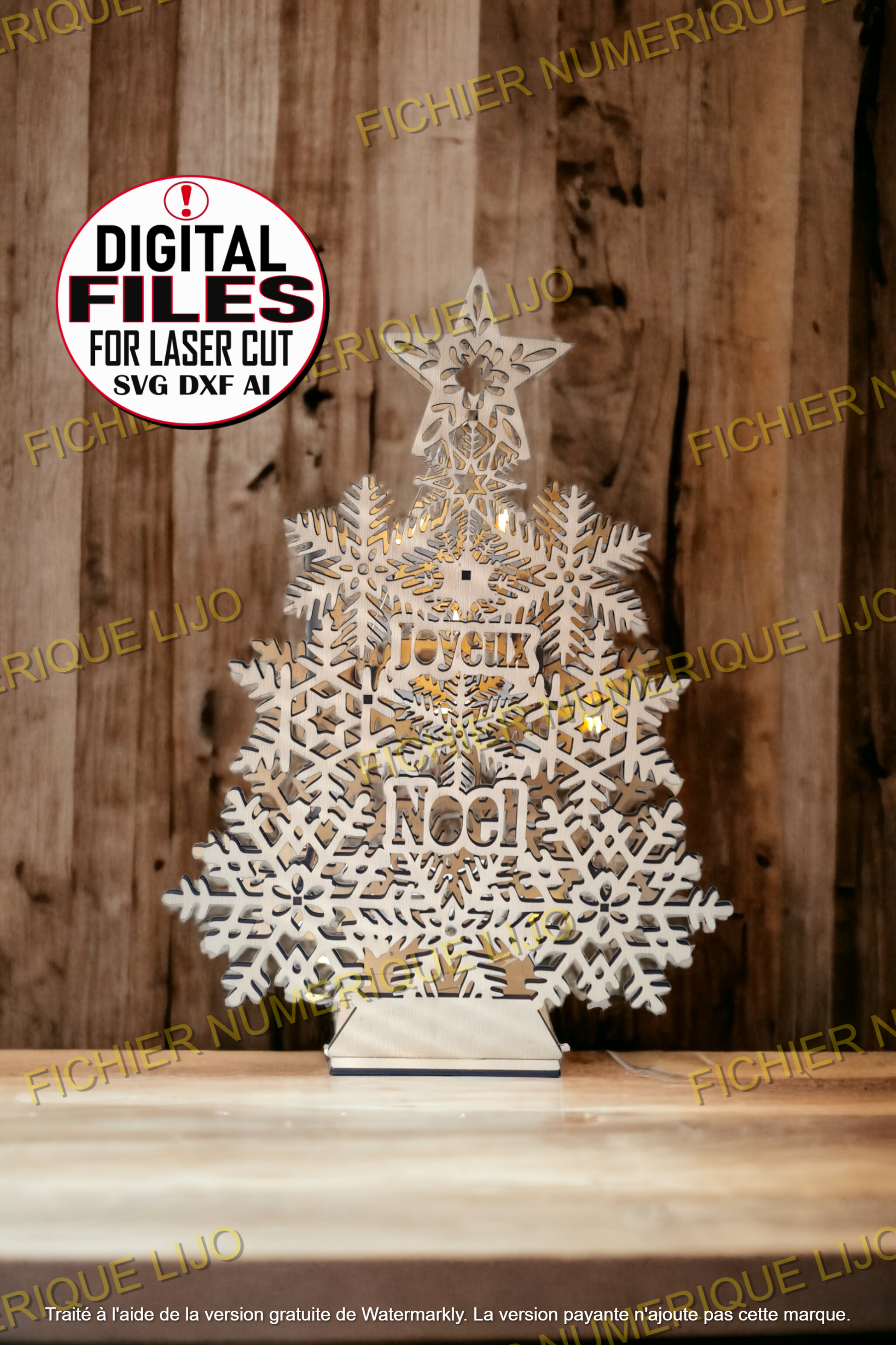 Fichier Sapin Flocon