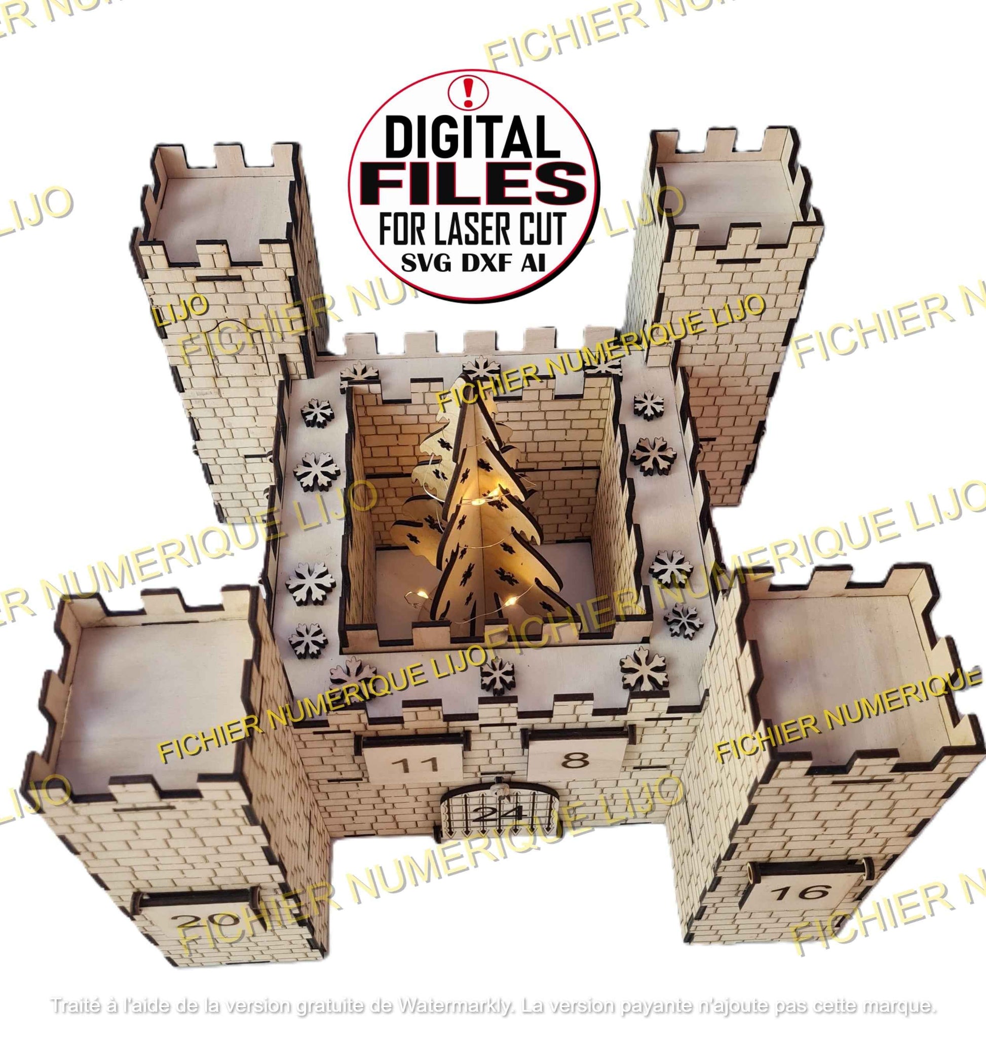 Calendrier Avent Chateau