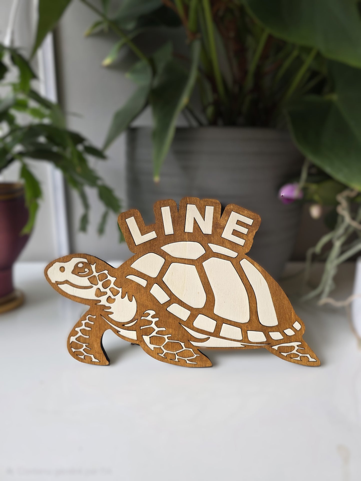 decoration bois tortue personnalise