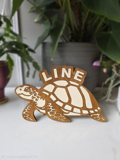 decoration bois tortue personnalise
