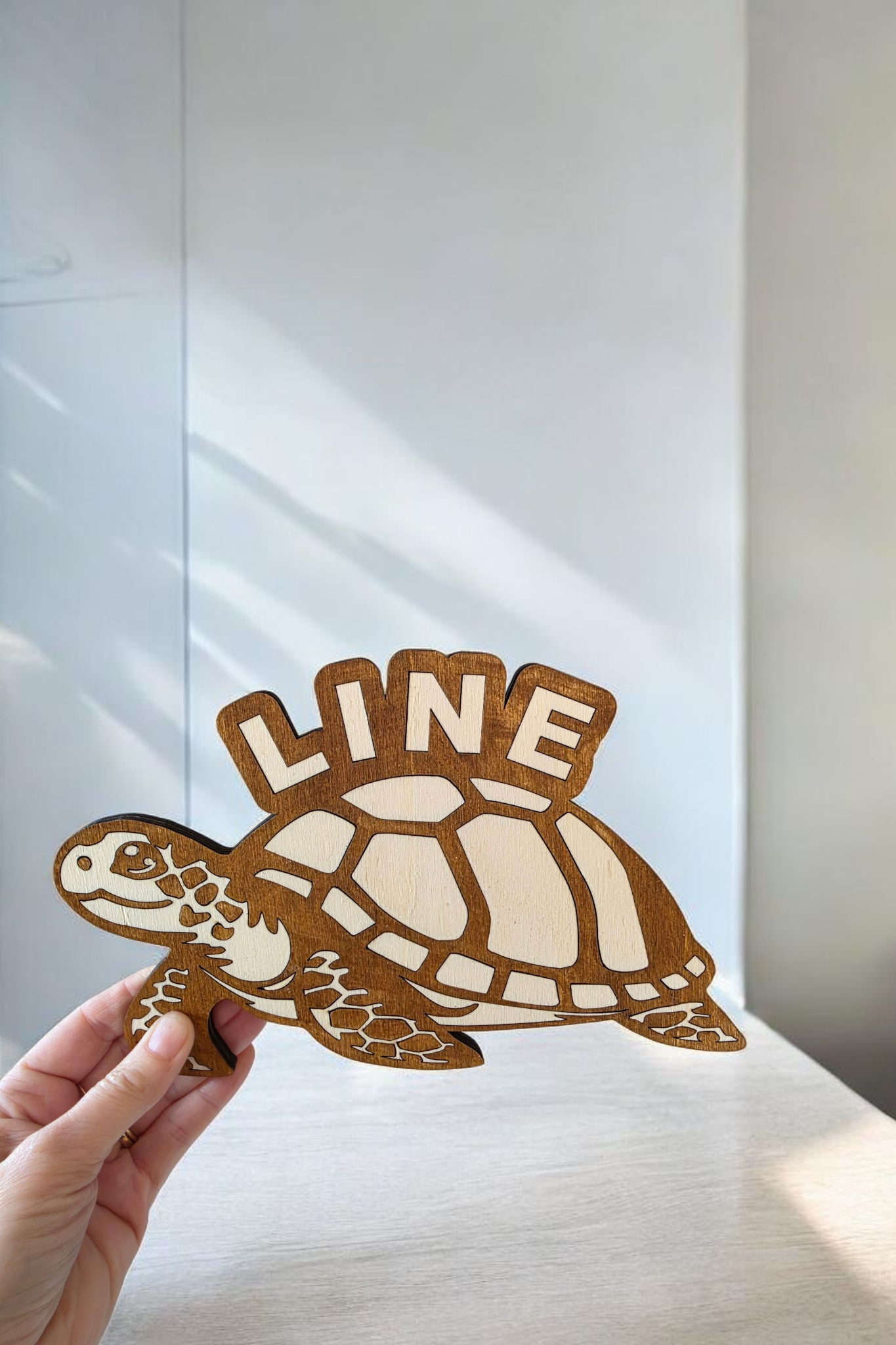 tortue decoration murale bois personnalise