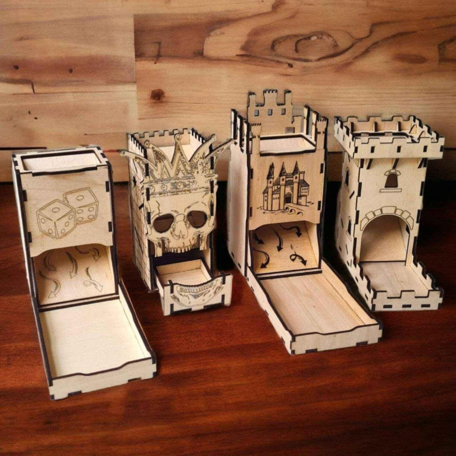 Tour à dés en bois - Elégance et praticité à vos jeux de société - LIJO  CREA