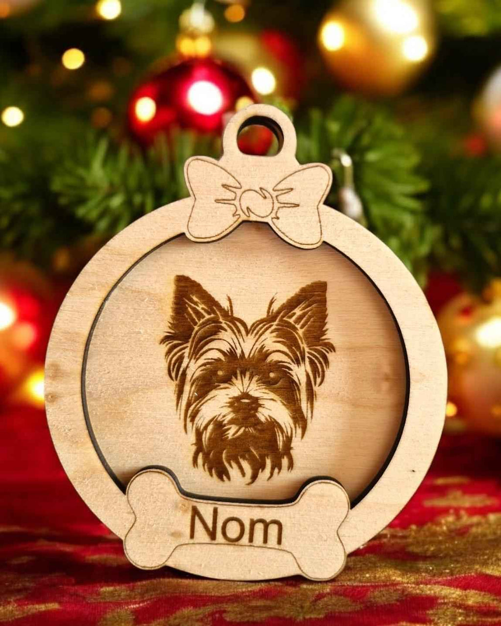 Boule de Noël chien personnalisée - Boule de Noël chien unique - LIJO CREA