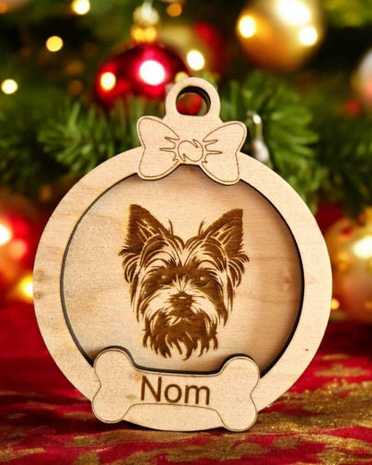 Boule de Noël chien personnalisée - Boule de Noël chien unique - LIJO CREA